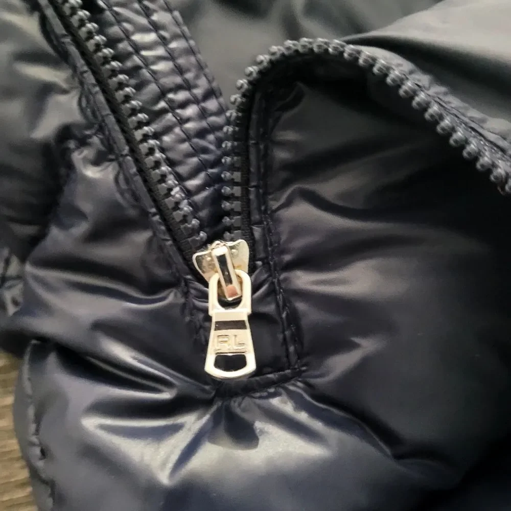 Ralph Lauren Baby Down Snowsuit Winter Puffer One Piece Size 6M